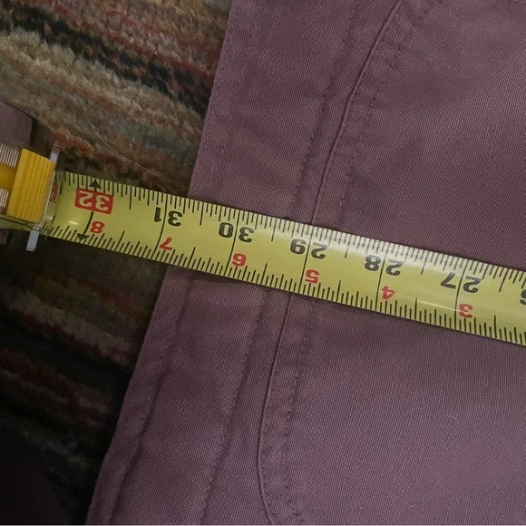 L.L. Bean Mauve Coat with Olive Trim - Picture 6 of 7